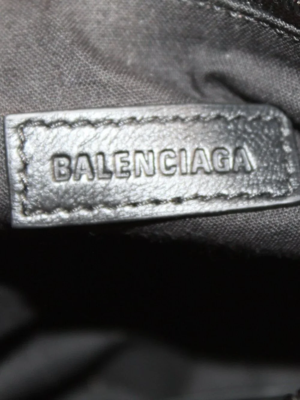 NEW Balenciaga Black Leather Le Cagole Rose Shoulder Bag Crossbody with Mirror